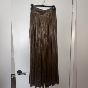 Zara Olive Green Pleated Pantsuit